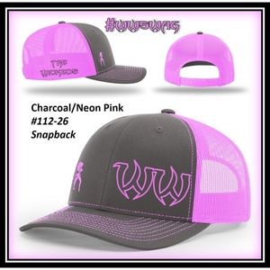 Hat - Trucker Snapback #112 - Charcoal/Neon Pink